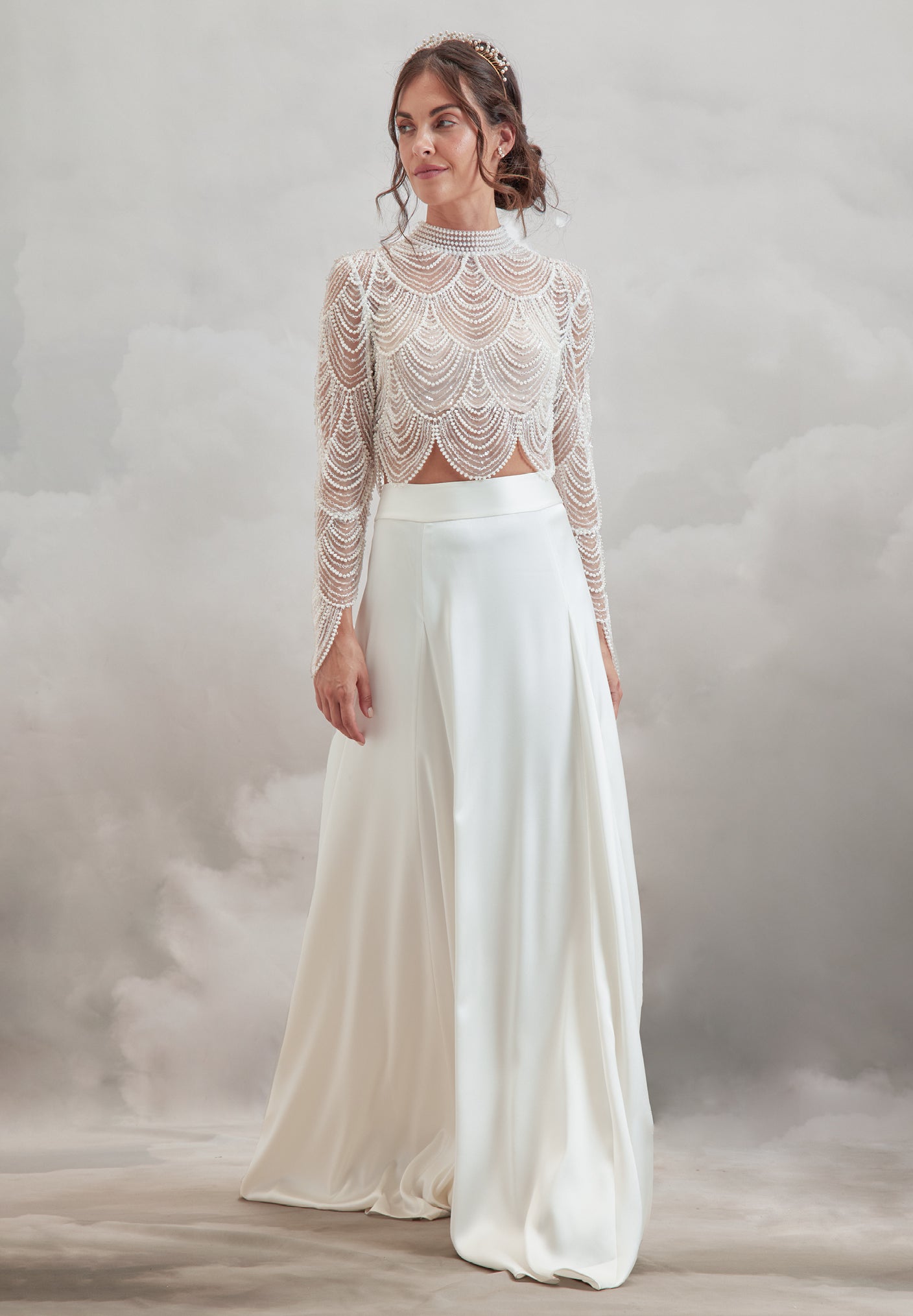 Brooklyn Skirt | A-line Satin Bridal Skirt | Catherine Deane US2 Brooklyn Skirt | A-line Satin Bridal Skirt | Catherine Deane US2