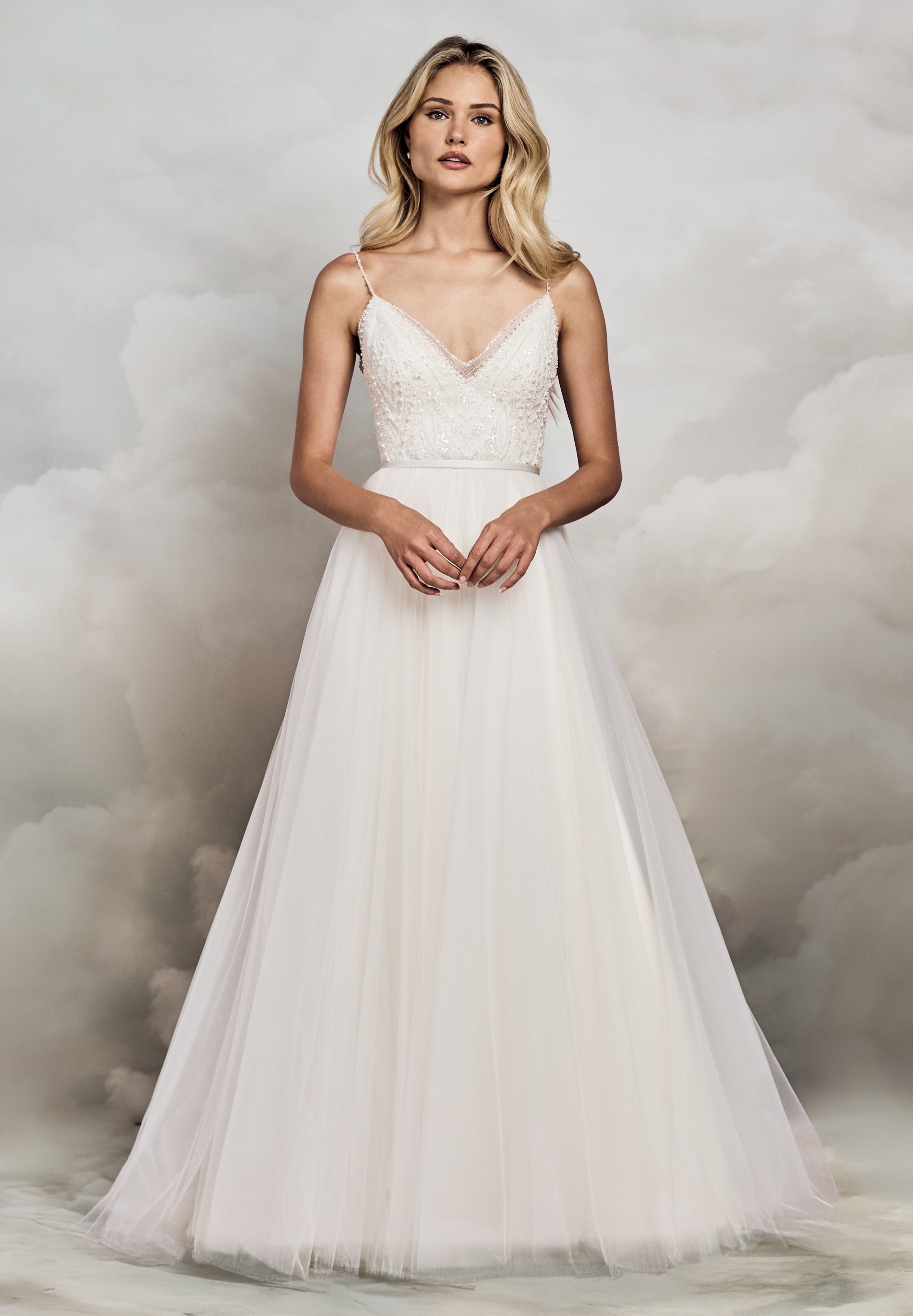 Delmont Gown | A-line Tulle Wedding Dress | Catherine Deane