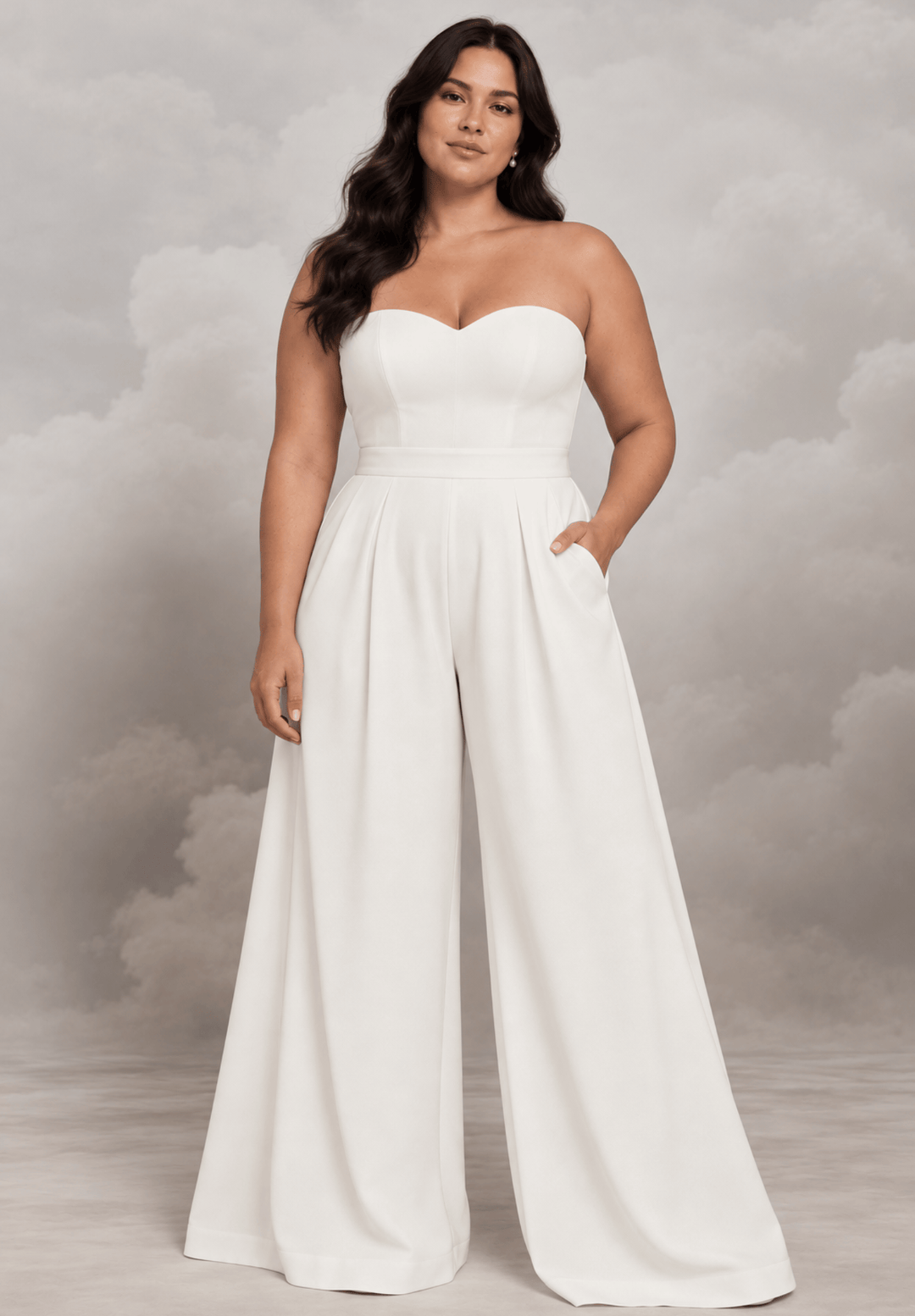 Ryo Jumpsuit Crepe | Crepe Bridal Jumpsuit | Catherine Deane