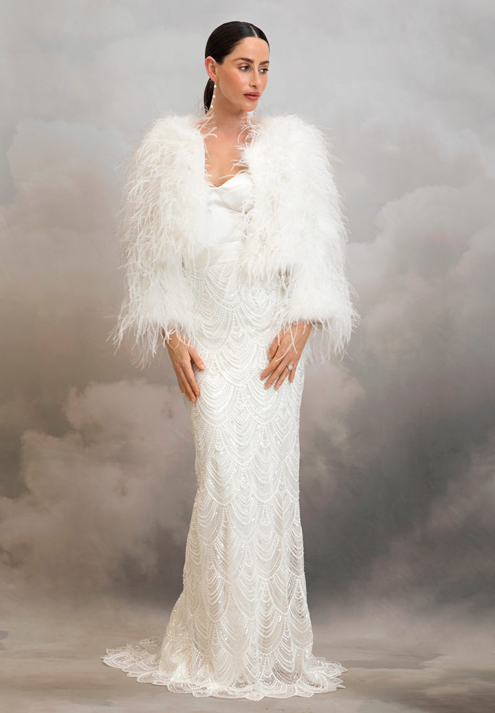 Arlo Feather Jacket – Catherine Deane US