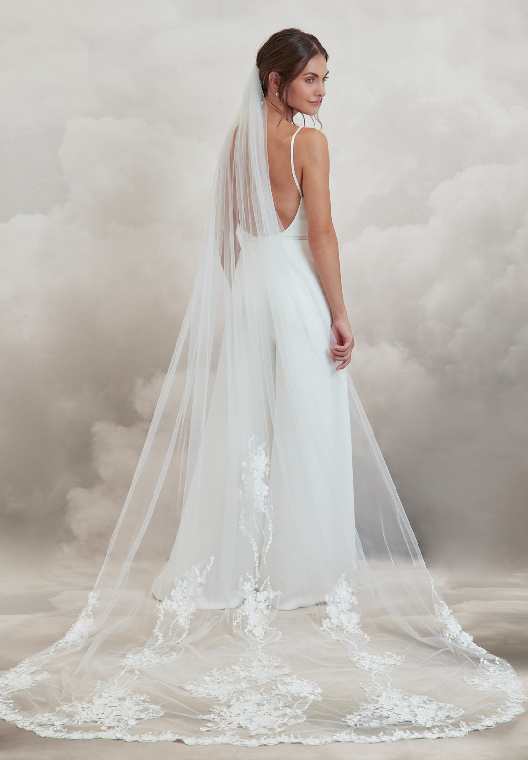 Burton Veil | 3D Lace Bridal Veil | Catherine Deane – Catherine