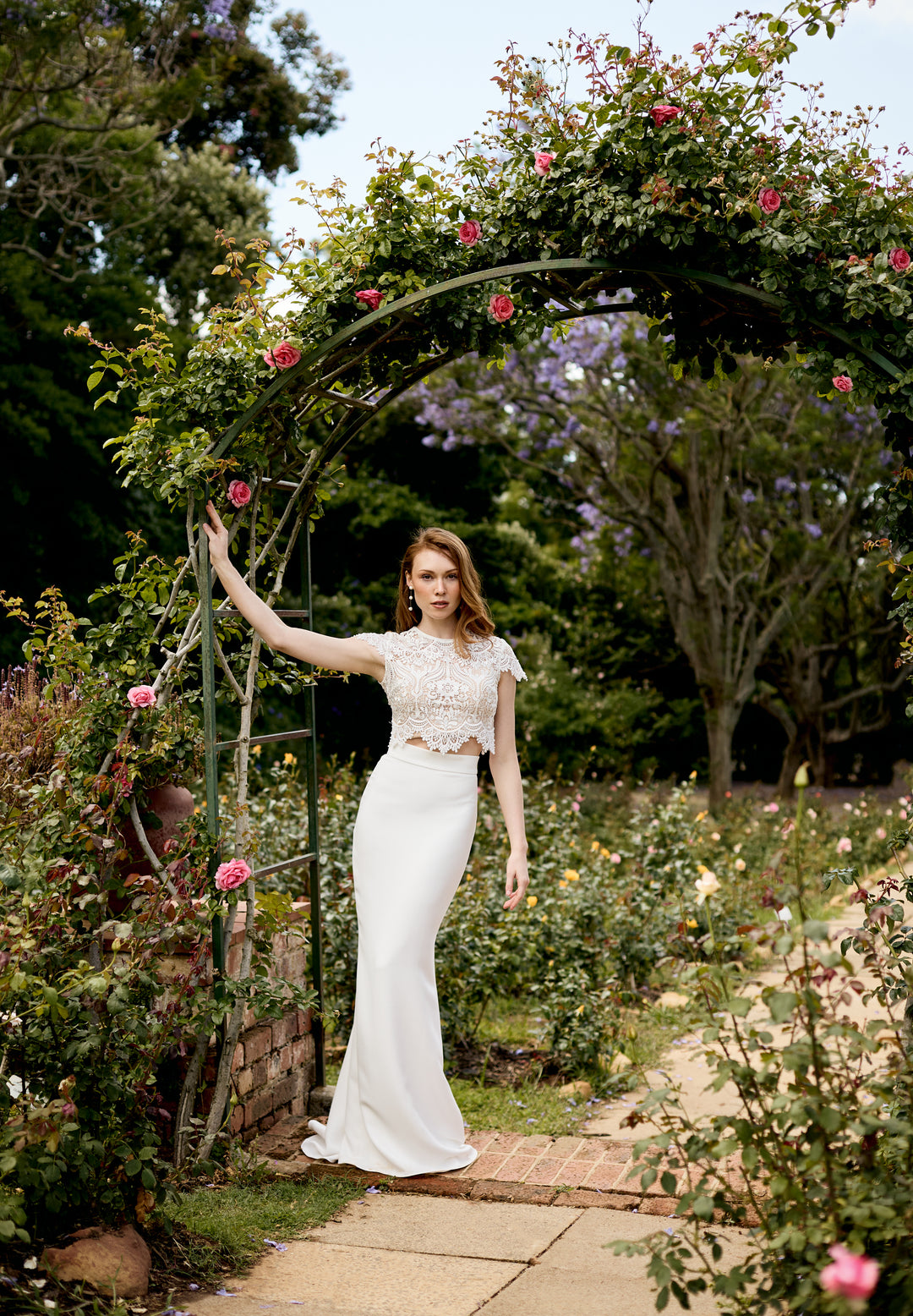 chinese dress ladies Bardot Top | Lace Bridal Wedding Top