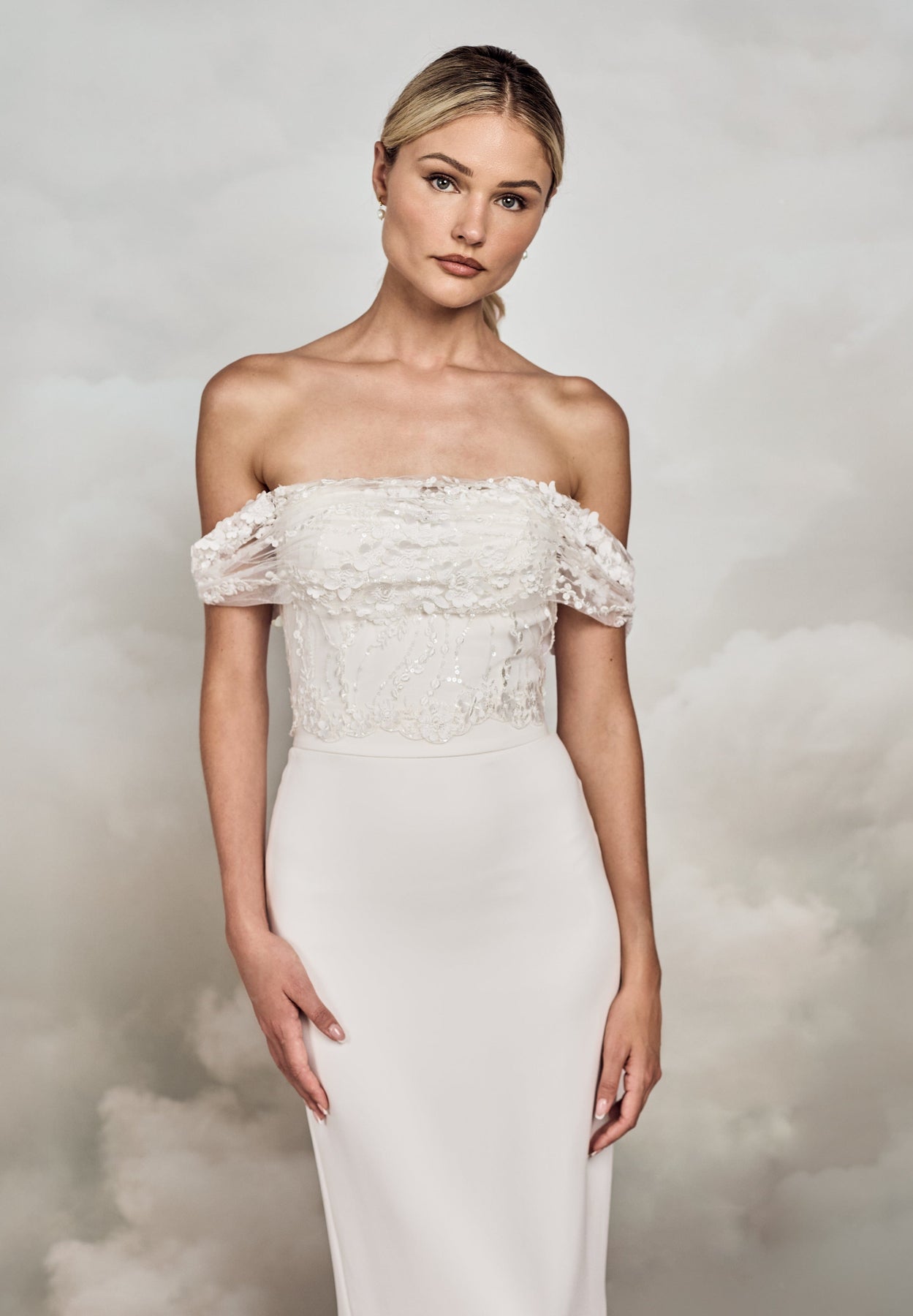 Begonia Overlay Top | 3D Flower Lace Bridal Separates Top | Catherine Deane US4 Begonia Overlay Top | 3D Flower Lace Bridal Separates Top | Catherine Deane US4