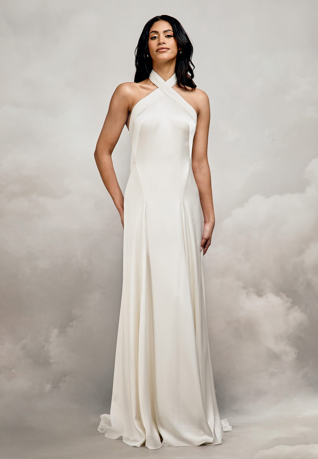 Emerson Gown | Vintage Halterneck Satin Wedding Dress Emerson Gown | Vintage Halterneck Satin Wedding Dress