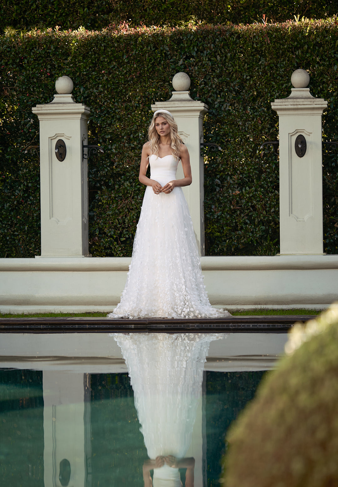 Daffodil Overskirt | 3D Floral Tulle Bridal Detachable Skirt