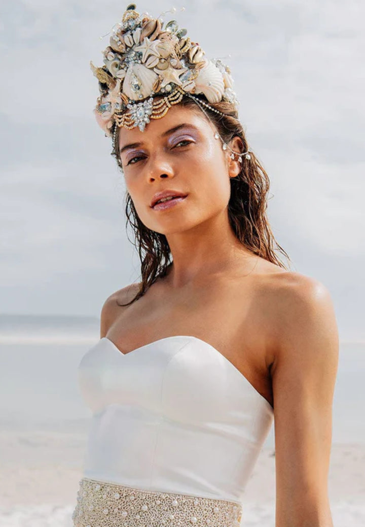 Darla Bodice Satin | Sweetheart Bustier Bridal Separates Top