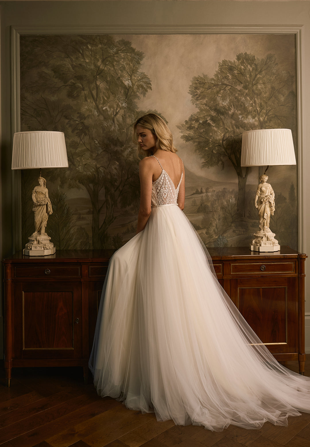 chinese dress ladies Delaney Gown | Flower Lace Ballgown Wedding Dress main image 1