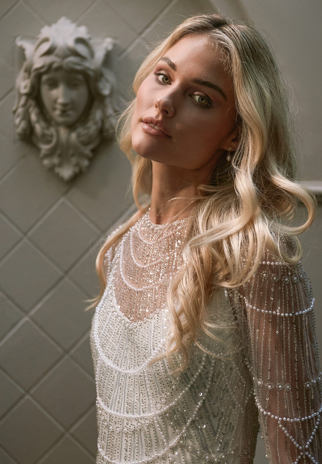 Denver Gown | Beaded Long Sleeve Wedding Dress