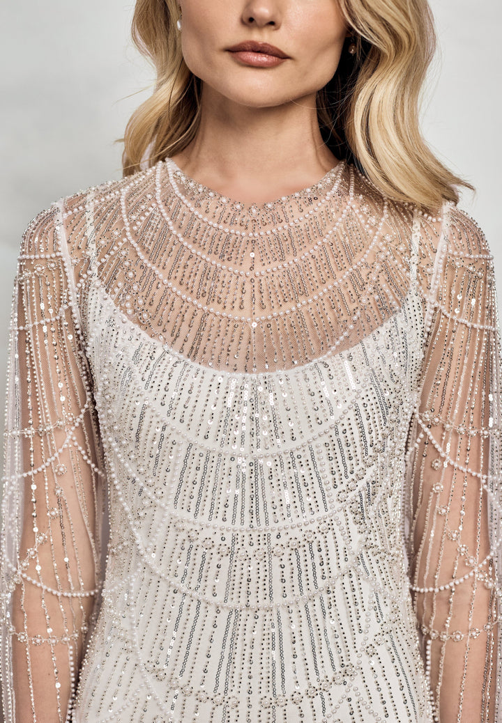 Denver Gown | Beaded Long Sleeve Wedding Dress