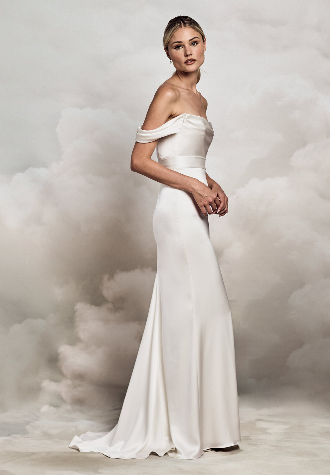 Dune Bodice | Satin Cowl Neck Bridal Separates Top