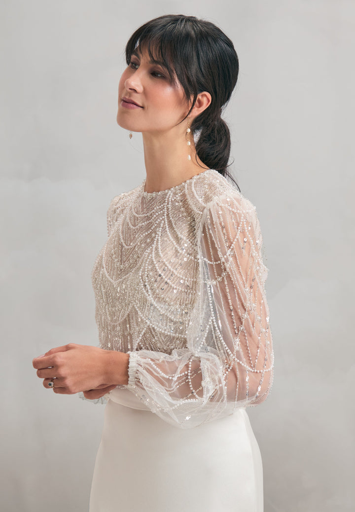 Casey Top | Bridal Wedding Separates Top | Catherine Deane