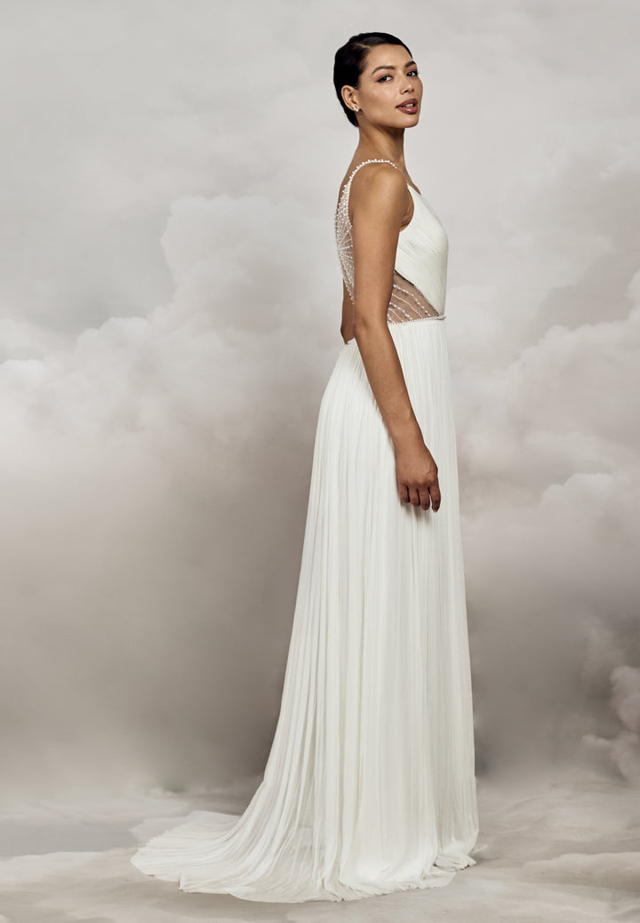 Winona Gown Plungin V-neck Bohemian Wedding Dress Catherine