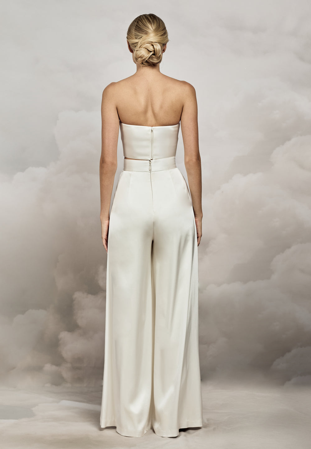 modern courthouse wedding jumpsuit wedding dresses Nigerian Jumpsuit Wedding Dress Plus Size Satin Lace Long Sleeve Floor-Length Bride Pantsuit Backless from Dhgate Sheath Wedding Dresses