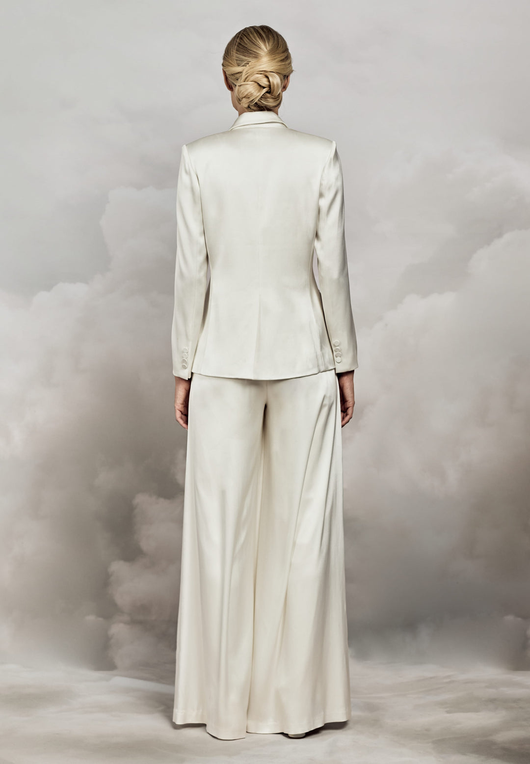 Zaina Blazer | Satin Double-breasted Jacket | Catherine Deane