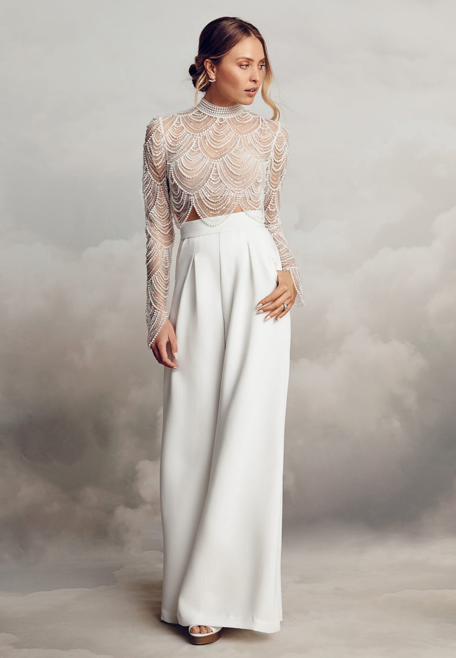 Alexis Trousers | Wide Leg Bridal Trousers