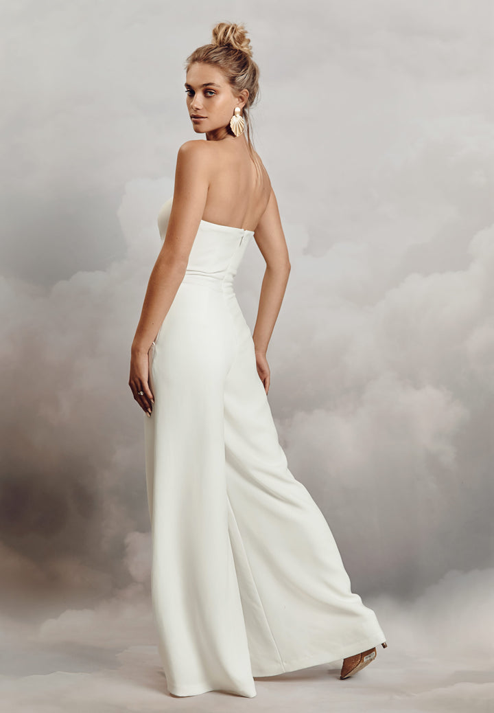 Ryo Jumpsuit Crepe | Crepe Bridal Jumpsuit | Catherine Deane