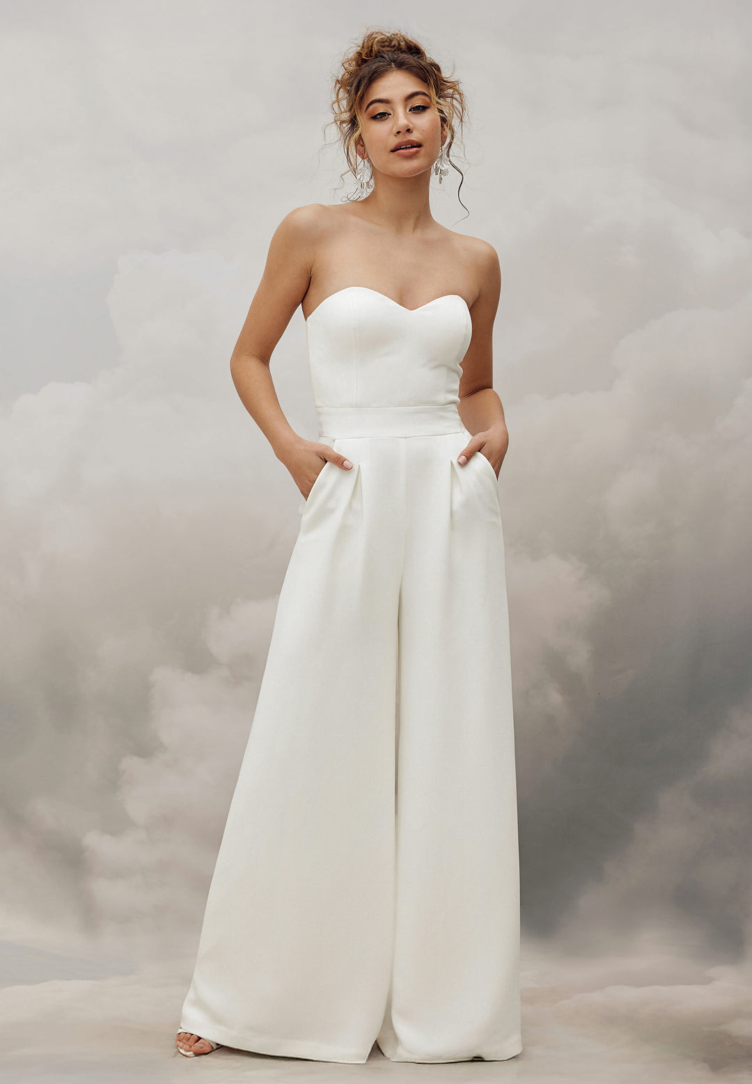 Ryo Jumpsuit Crepe | Crepe Bridal Jumpsuit | Catherine Deane