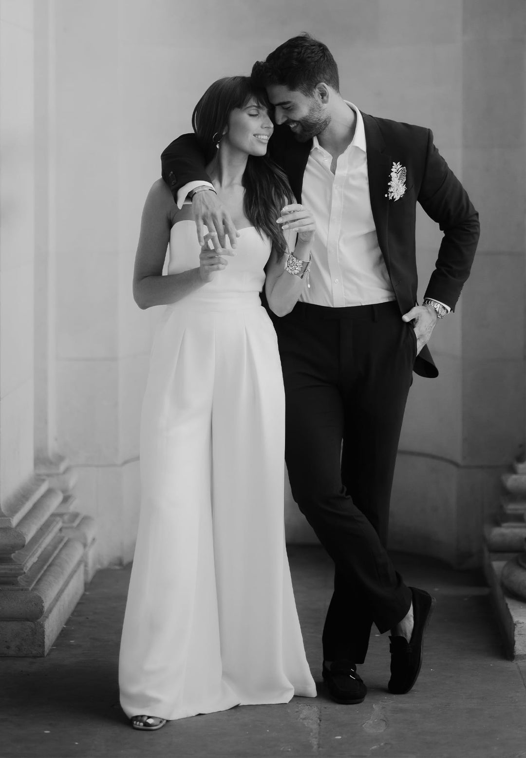 Ryo Jumpsuit Crepe | Crepe Bridal Jumpsuit | Catherine Deane