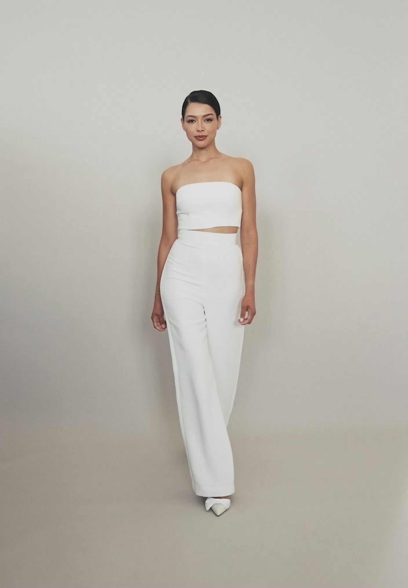 Izzy Trousers | Wide Leg Bridal Trousers | Catherine Deane