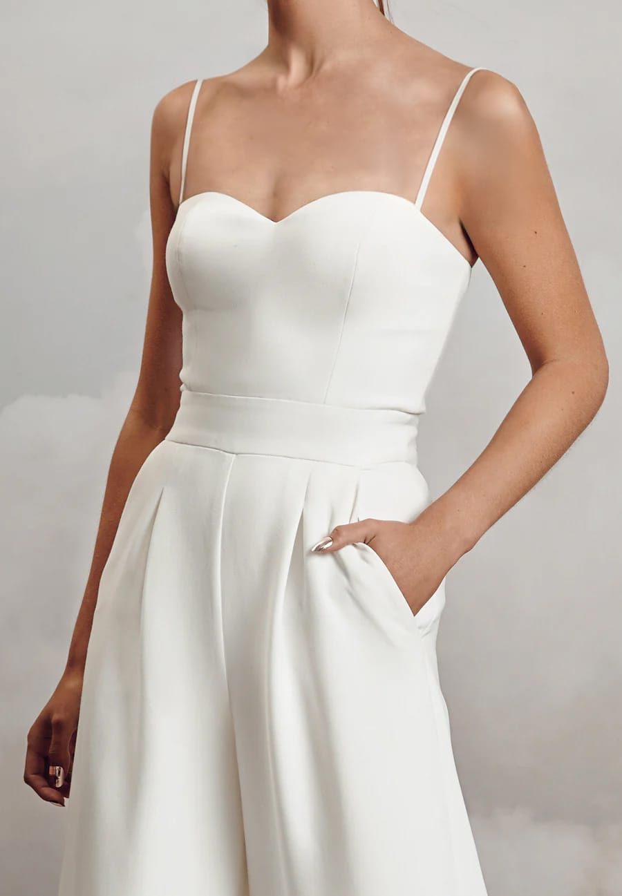 Ryo Jumpsuit Crepe | Bridal Jumpsuit | Catherine Deane – Catherine
